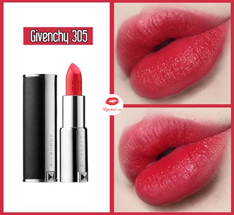 son givenchy 305 rouge egerie|Givenchy Rouge Egerie (305) Le Rouge Review & Swatches.